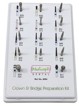 Crown & Bridge Preparation Bur Kit